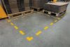 Padlójelölő matrica, 50x150 mm, DURABLE "Csík", sárga