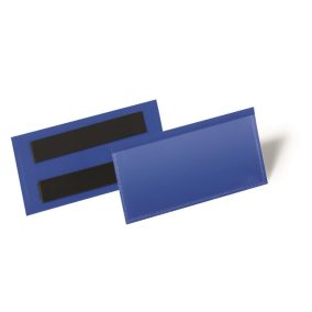 Logisztikai zseb, 100x38 mm, fekvő, DURABLE, mágnessel, sötétkék   Logisztikai zseb, 100x38 mm, fekvő, DURABLE, mágnessel, sötétkék