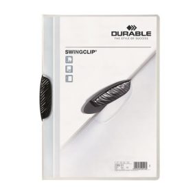 Gyorsfűző, klipes, A4, DURABLE "Swingclip® 30", fekete   Gyorsfűző, klipes, A4, DURABLE "Swingclip® 30", fekete