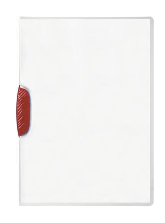 Gyorsfűző, klipes, A4, DURABLE "Swingclip® 30", piros