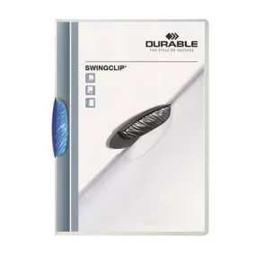   Gyorsfűző, klipes, A4, DURABLE "Swingclip® 30", kék