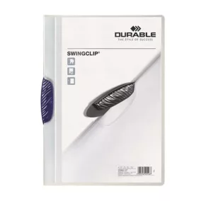   Gyorsfűző, klipes, A4, DURABLE "Swingclip® 30", sötétkék