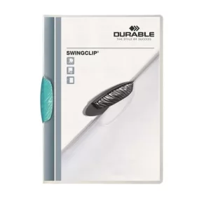   Gyorsfűző, klipes, A4, DURABLE "Swingclip® 30", világoskék