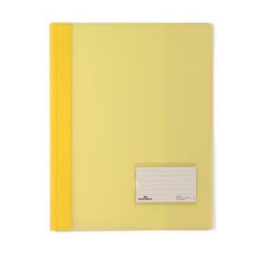 Gyorsfűző, A4, extra erős, széles, DURABLE, sárga