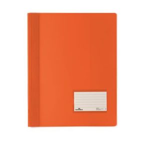 Gyorsfűző, A4, extra erős, DURABLE "DURALUX®", áttetsző narancs   Gyorsfűző, A4, extra erős, DURABLE "DURALUX®", áttetsző narancs