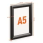 Posztertábla, fali, A5, alumínium keret, DURABLE, fekete
