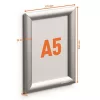 Posztertábla, fali, A5, alumínium keret, DURABLE