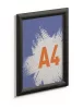 Posztertábla, fali, A4, alumínium keret, DURABLE, fekete