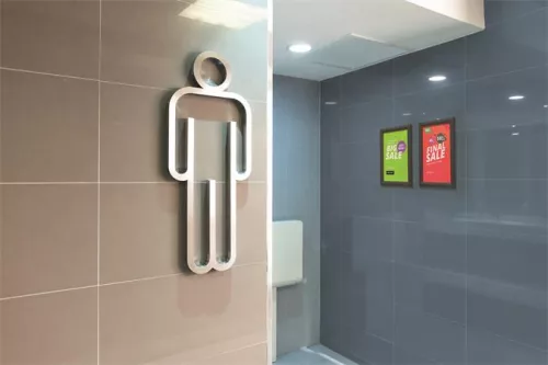 Posztertábla, fali, A4, alumínium keret, DURABLE, fekete