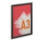 Posztertábla, fali, A3, alumínium keret, DURABLE, fekete