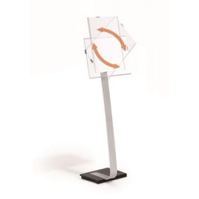 Padlóállvány, A3, DURABLE "INFO SIGN", ezüst