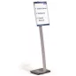 Padlóállvány, A3, DURABLE "INFO SIGN", ezüst