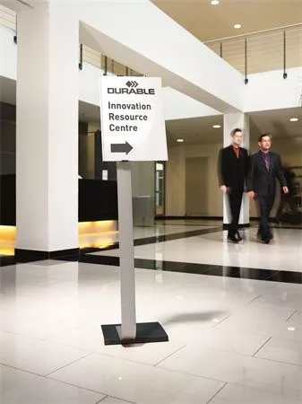 Padlóállvány, A3, DURABLE "INFO SIGN", ezüst