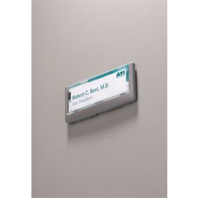 Információs tábla, 149x52,5 mm, DURABLE "CLICK SIGN", szürke   Információs tábla, 149x52,5 mm, DURABLE "CLICK SIGN", szürke