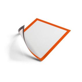 Infokeret, A4, mágneses, DURABLE "DURAFRAME® MAGNETIC", narancs   Infokeret, A4, mágneses, DURABLE "DURAFRAME® MAGNETIC", narancs