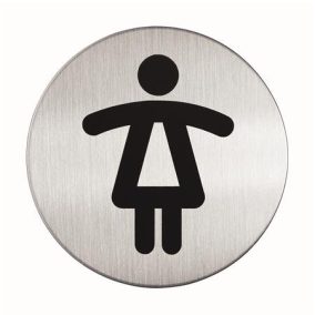 Információs piktogram, öntapadó, DURABLE "Női WC"   Információs piktogram, öntapadó, DURABLE "Női WC"
