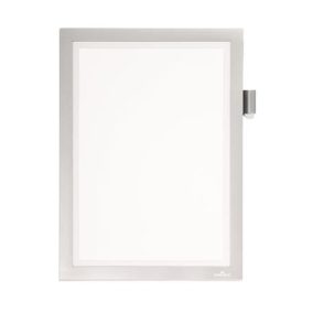   Infokeret, A4, öntapadó, jegyzetelhető, DURABLE DURAFRAME® "NOTE", ezüst