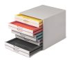 Irattároló, műanyag, 10 fiókos, DURABLE "VARICOLOR® 10", fehér