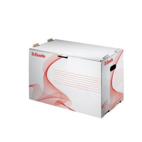   Archiválókonténer, karton, előre nyíló, iratrendezőnek, ESSELTE "Standard", fehér