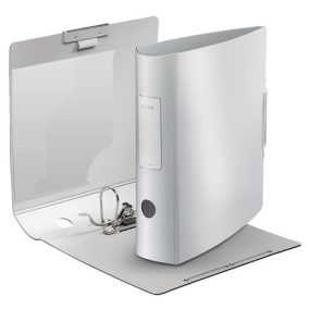   Iratrendező, 82 mm, A4, PP, LEITZ "180 Active Style", kristályfehér