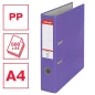   Iratrendező, 75 mm, A4, PP/karton, élvédő sínnel, ESSELTE "Economy", lila
