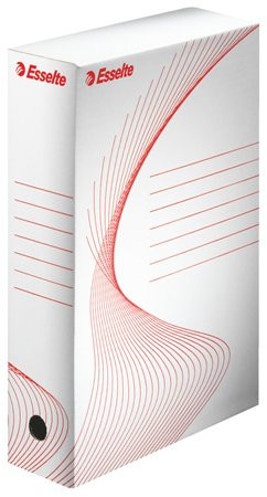 Archiválódoboz, A4, 80 mm, karton, ESSELTE "Standard", fehér