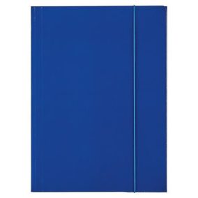   Gumis mappa, 15 mm, karton, A4, ESSELTE "Economy", sötétkék