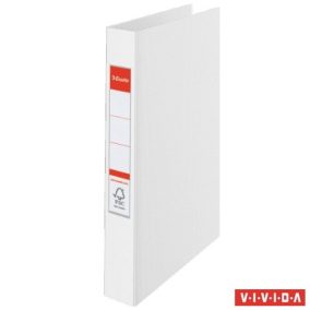 Gyűrűs könyv, 4 gyűrű, 42 mm, A4, PP, ESSELTE "Standard", Vivida fehér   Gyűrűs könyv, 4 gyűrű, 42 mm, A4, PP, ESSELTE "Standard", Vivida fehér