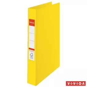   Gyűrűs könyv, 4 gyűrű, 42 mm, A4, PP, ESSELTE "Standard", Vivida sárga
