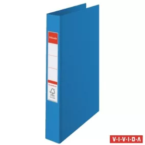   Gyűrűs könyv, 4 gyűrű, 42 mm, A4, PP, ESSELTE "Standard", Vivida kék