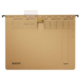 Függőmappa, gyorsfűzős, karton, A4, LEITZ "Alpha", natúr   Függőmappa, gyorsfűzős, karton, A4, LEITZ "Alpha", natúr