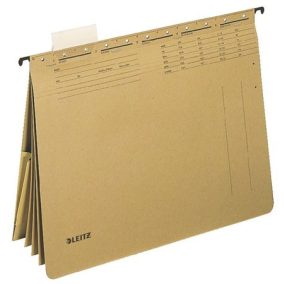 Függőmappa, gyorsfűzős, karton, A4, LEITZ "Alpha kombi", natúr   Függőmappa, gyorsfűzős, karton, A4, LEITZ "Alpha kombi", natúr