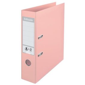   Iratrendező, 75 mm, A4, PP, élvédő sínnel, ESSELTE "Standard", barack