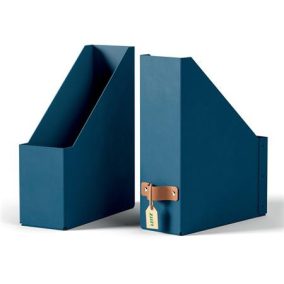   Iratpapucs, karton, 100 mm, LEITZ "Puro", óceánkék