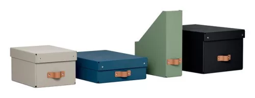 Iratpapucs, karton, 100 mm, LEITZ "Puro", fekete