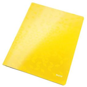 Gyorsfűző, laminált karton, A4, LEITZ "Wow", sárga   Gyorsfűző, laminált karton, A4, LEITZ "Wow", sárga