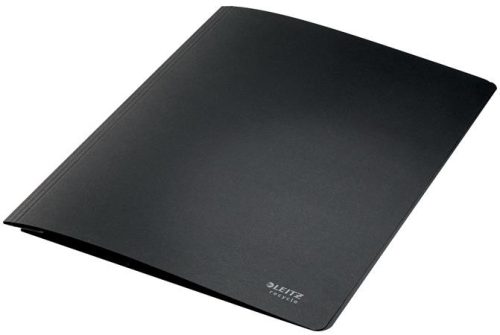 Gyorsfűző, A4, karton, LEITZ "Recycle", fekete