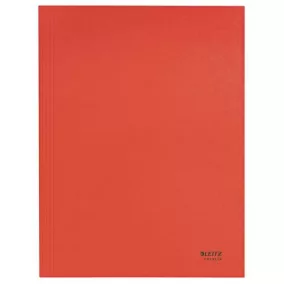   Pólyás dosszié, karton, A4, LEITZ "Recycle", piros
