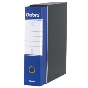 Tokos iratrendező, 80 mm, A4, karton, ESSELTE "Oxford", kék   Tokos iratrendező, 80 mm, A4, karton, ESSELTE "Oxford", kék