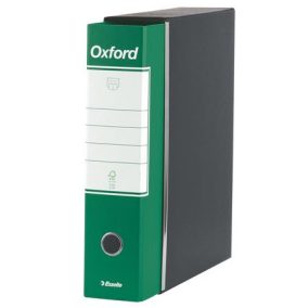Tokos iratrendező, 80 mm, A4, karton, ESSELTE "Oxford", zöld   Tokos iratrendező, 80 mm, A4, karton, ESSELTE "Oxford", zöld