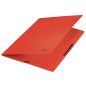 Gumis mappa, karton, A4, LEITZ "Recycle", piros