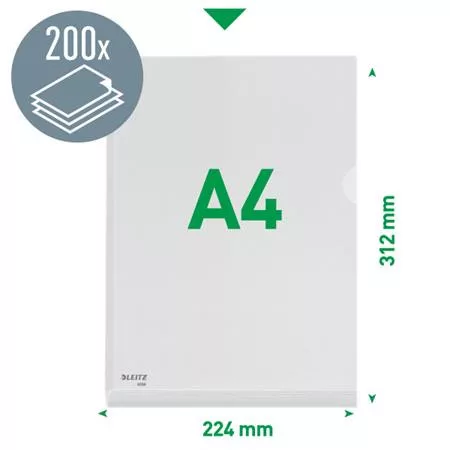 Genotherm, "L", A4, 170 mikron, narancsos felület, 20 mm, LEITZ "Jumbo"