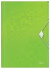 Gumis mappa, PP, A4, LEITZ "Wow", zöld