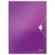 Gumis mappa, PP, A4, LEITZ "Wow", lila