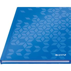 Beíró, A5, kockás, 80 lap, keményfedeles, LEITZ "Wow", kék   Beíró, A5, kockás, 80 lap, keményfedeles, LEITZ "Wow", kék