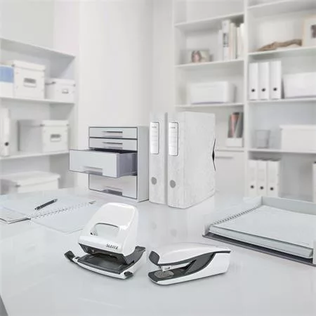 Spirálfüzet, A4, kockás, 80 lap, LEITZ "Wow", fehér