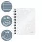   Spirálfüzet, A5, vonalas, 80 lap, LEITZ "Wow", fehér