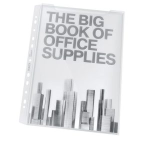   Genotherm, lefűzhető, A4, 180 mikron, víztiszta felület, 20 mm, LEITZ "Jumbo"