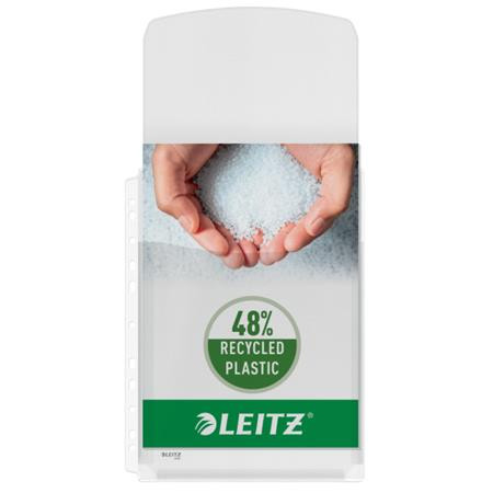 Genotherm, lefűzhető, A4, 170 mikron, narancsos felület, 20 mm, behajtható fül, LEITZ "Jumbo"