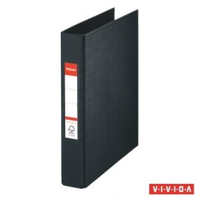Gyűrűs könyv, 2 gyűrű, 42 mm, A5, PP, ESSELTE "Standard", Vivida fekete   Gyűrűs könyv, 2 gyűrű, 42 mm, A5, PP, ESSELTE "Standard", Vivida fekete